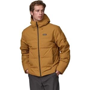 Patagonia Men's Brown Hooded Puffer Jacket
